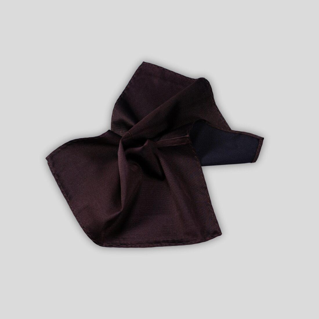 Brown Silk Pocket Square