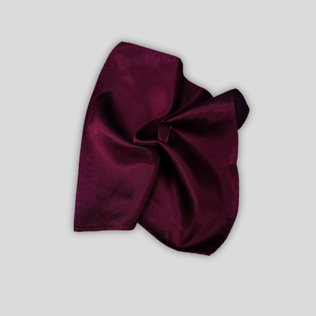 Burgundy Silk Pocket Square