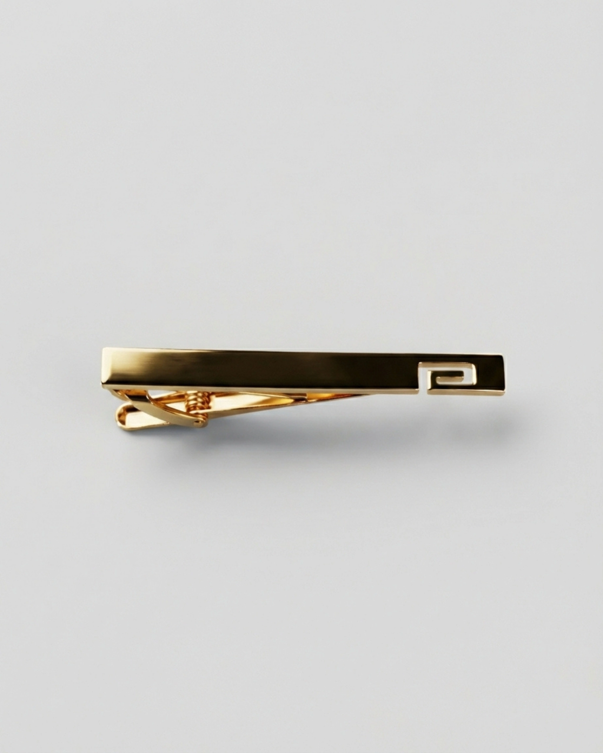 Golden Patterned Tie Clip