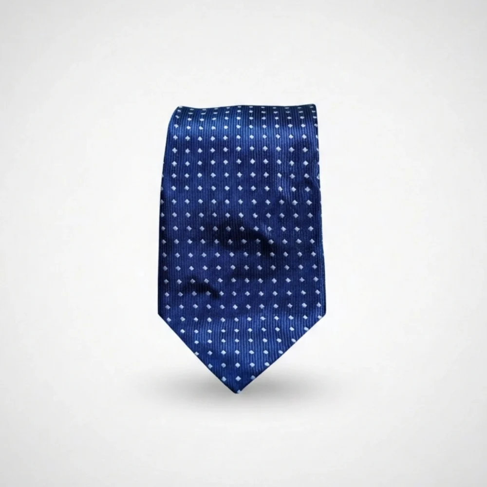 Kongeblåt twill-silkeslips