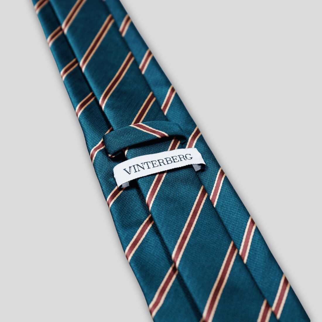 Grønt vævet silkeslips1