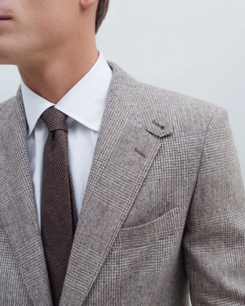 Brun ternet sportsjakke