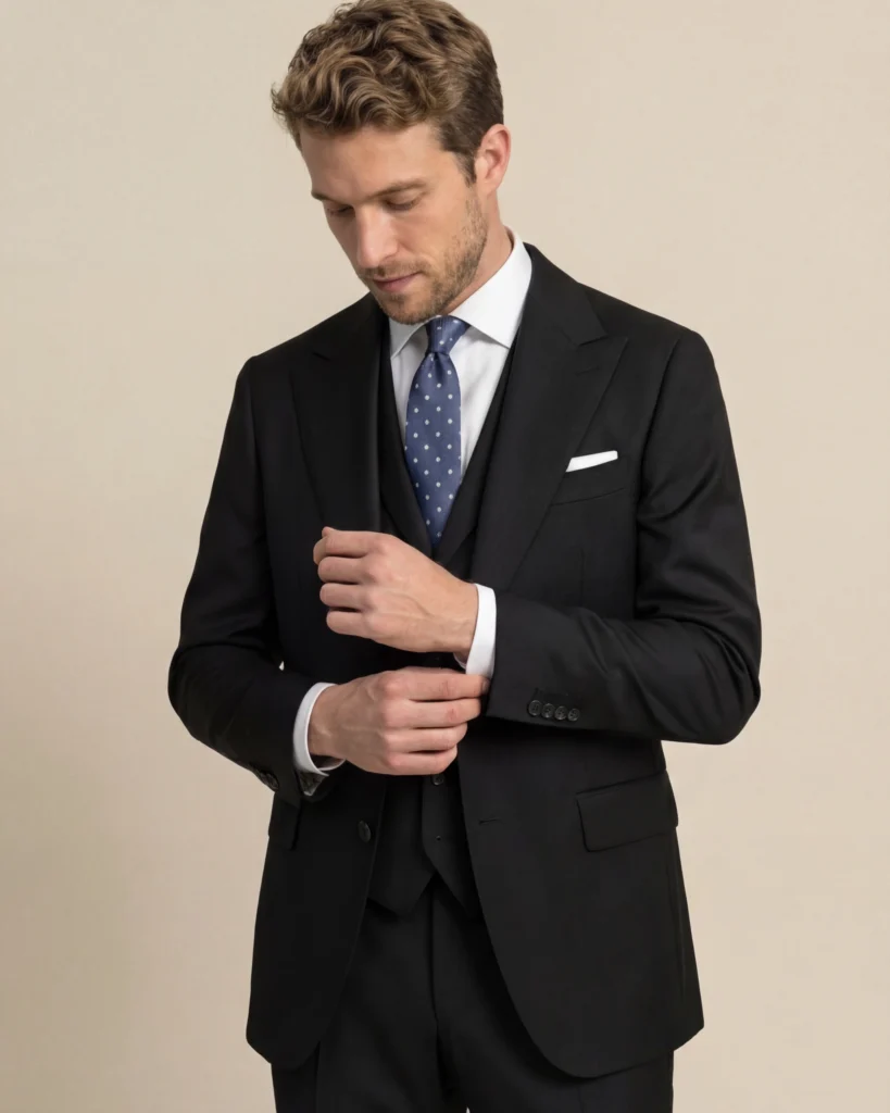 Black Three-Piece Suit