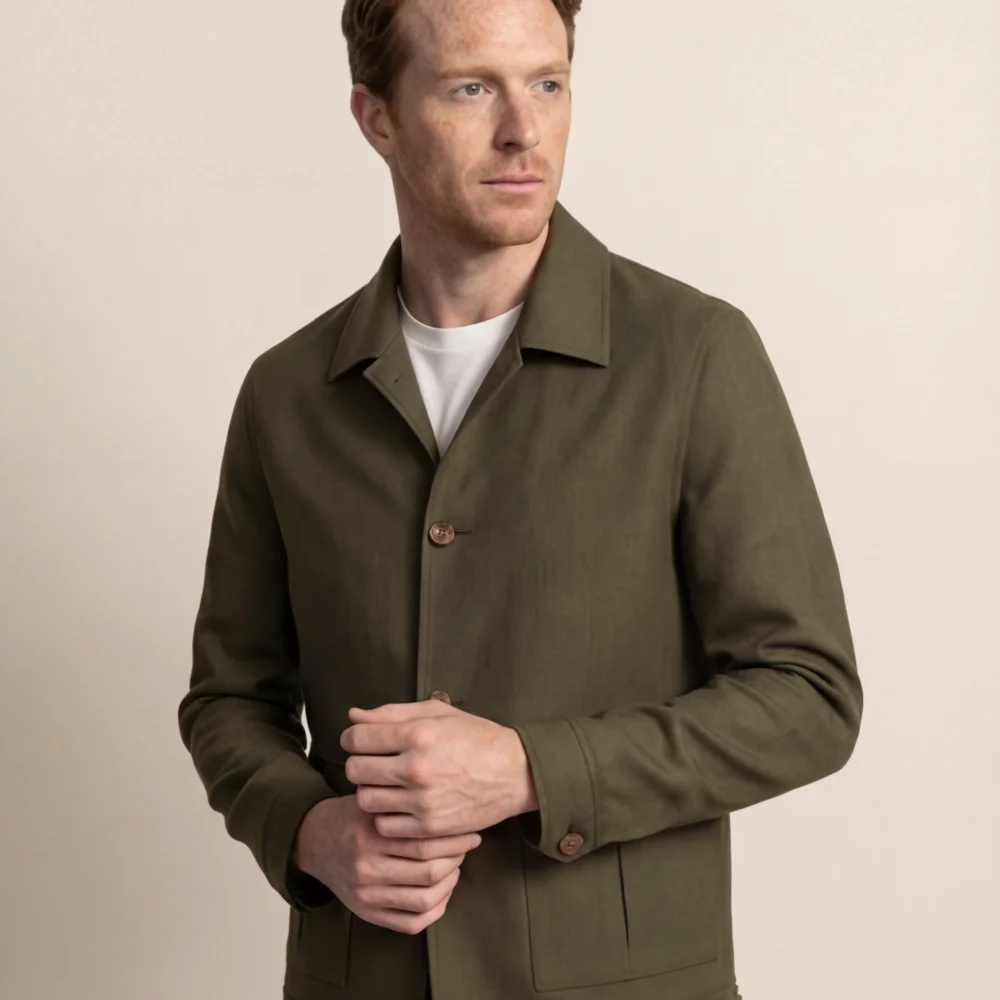 Olivengrøn hverdagsblouson