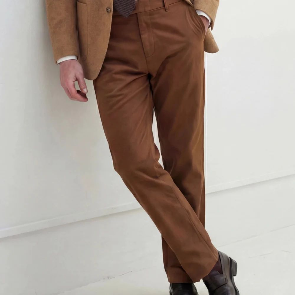 Brune bomulds-chinos