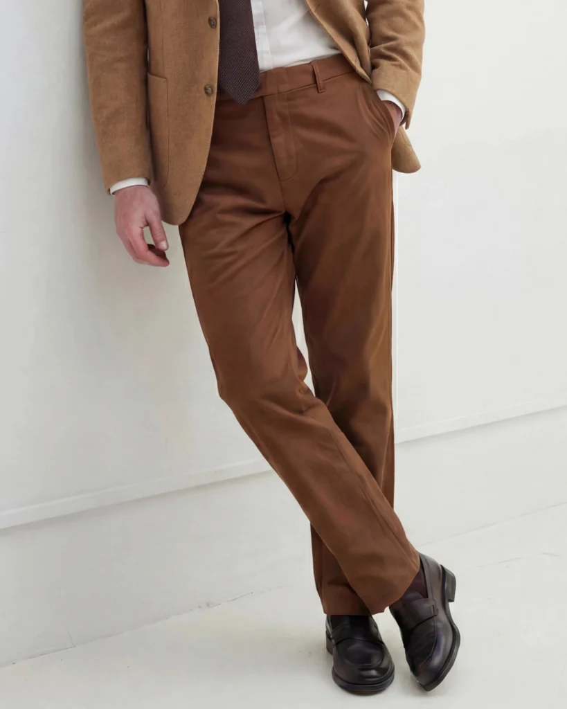 Brune bomulds-chinos