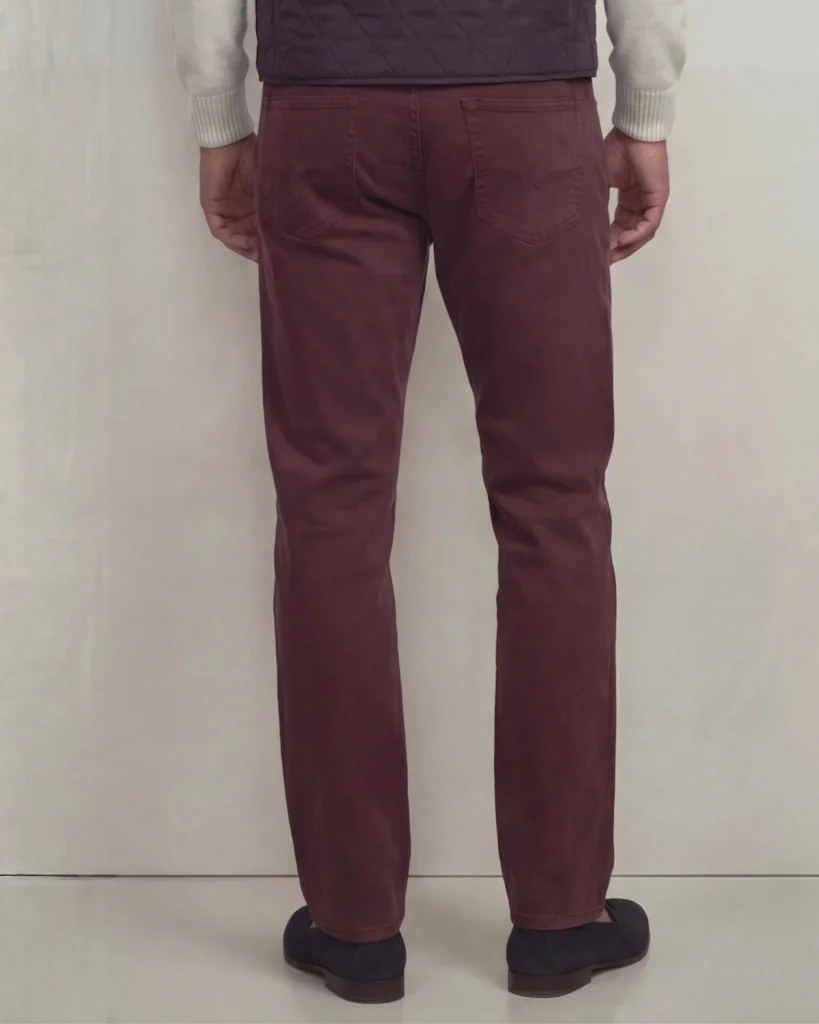 Bordeaux skræddersyede bomulds-chinos