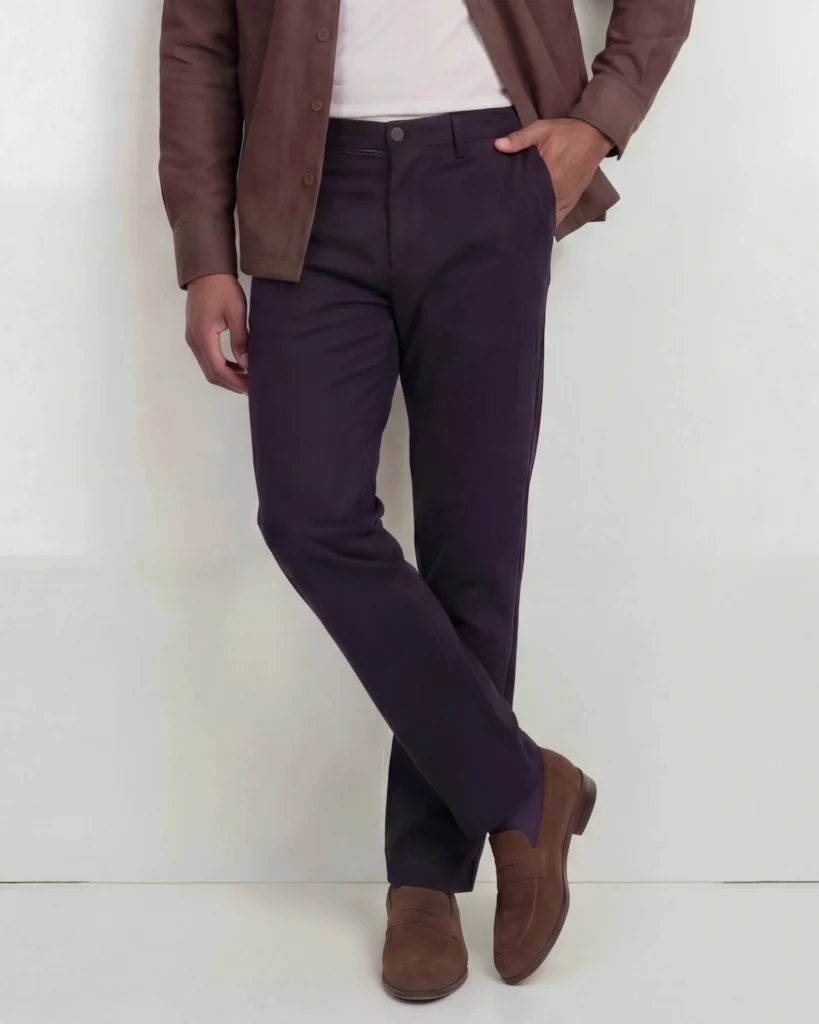 Sorte skræddersyede bomulds-chinos