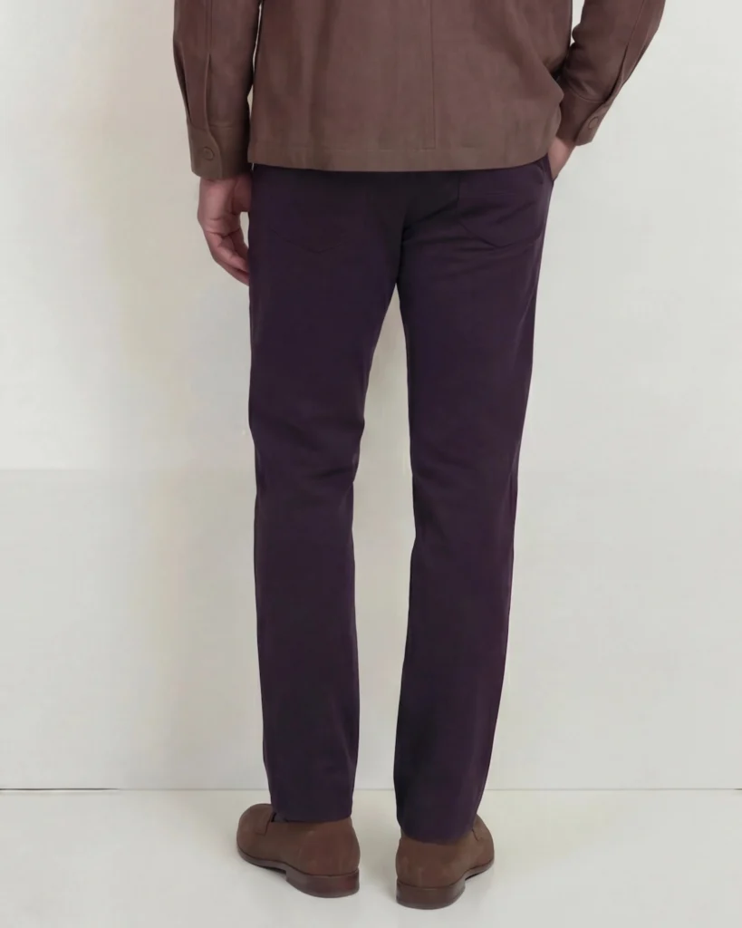 Sorte skræddersyede bomulds-chinos