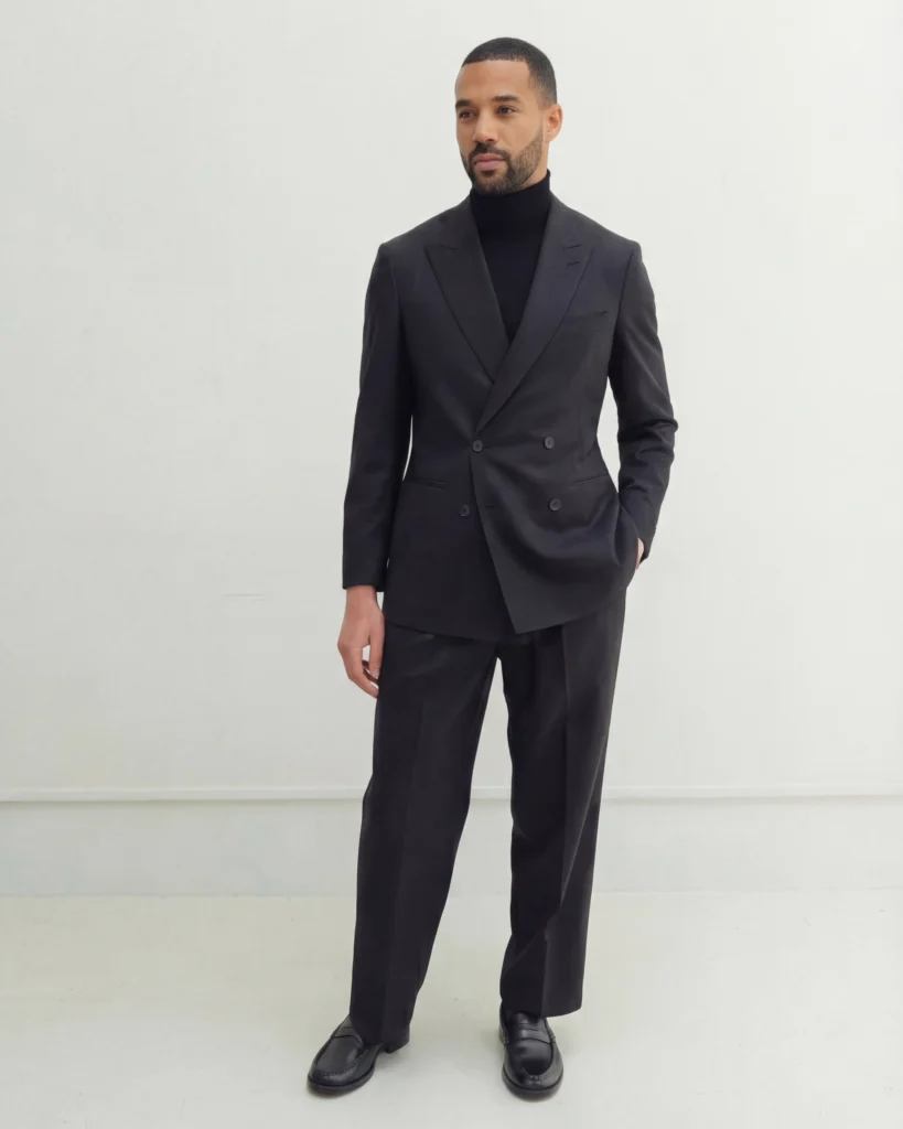 Black Double Breasted Suit