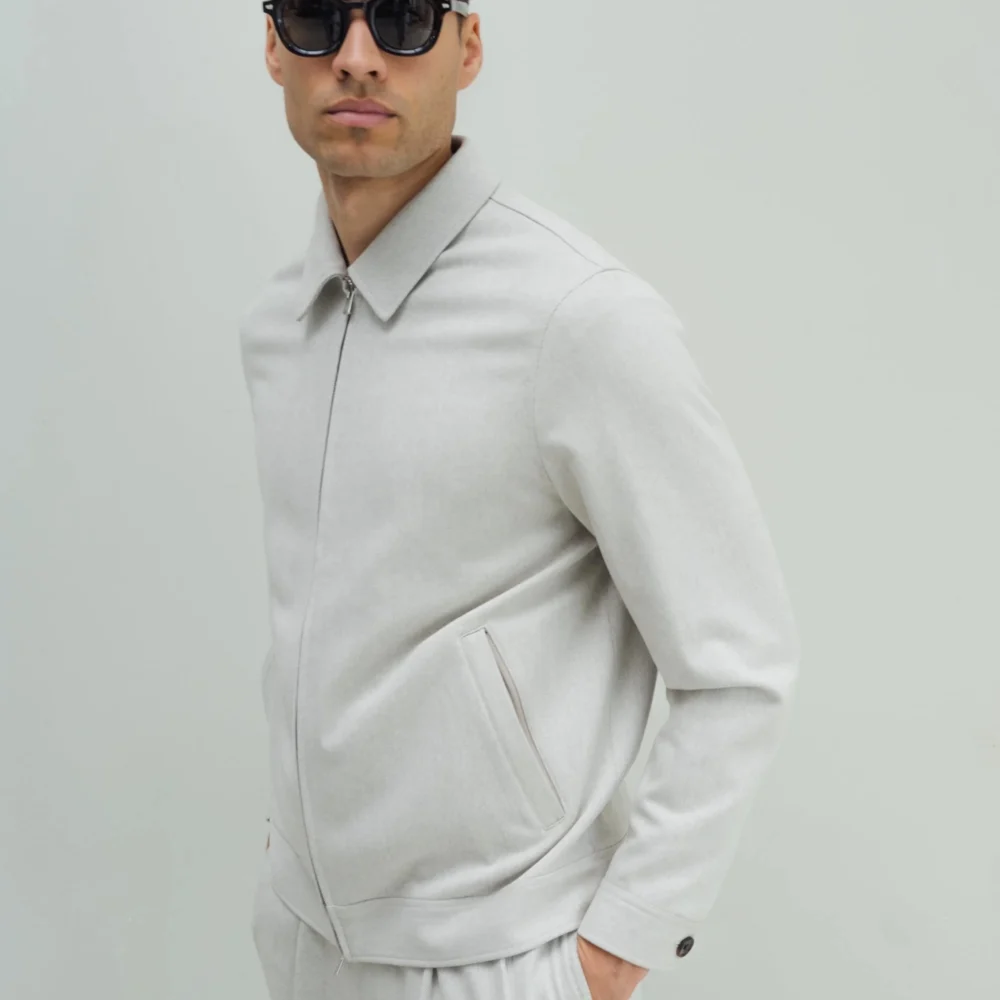 Light Grey Premium Flight Jacket