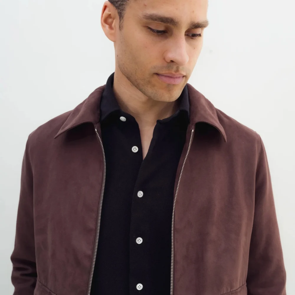 Brown Suede Flight Jacket