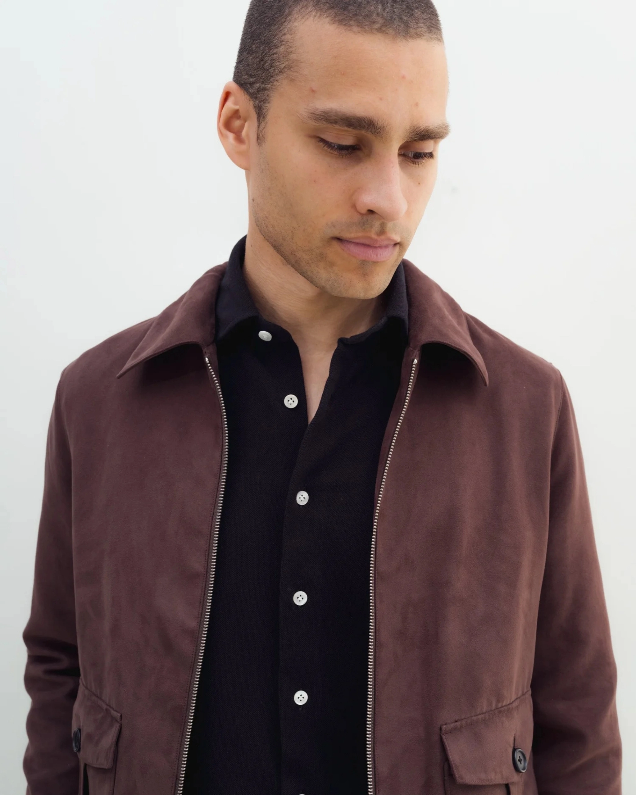 Brown Suede Flight Jacket