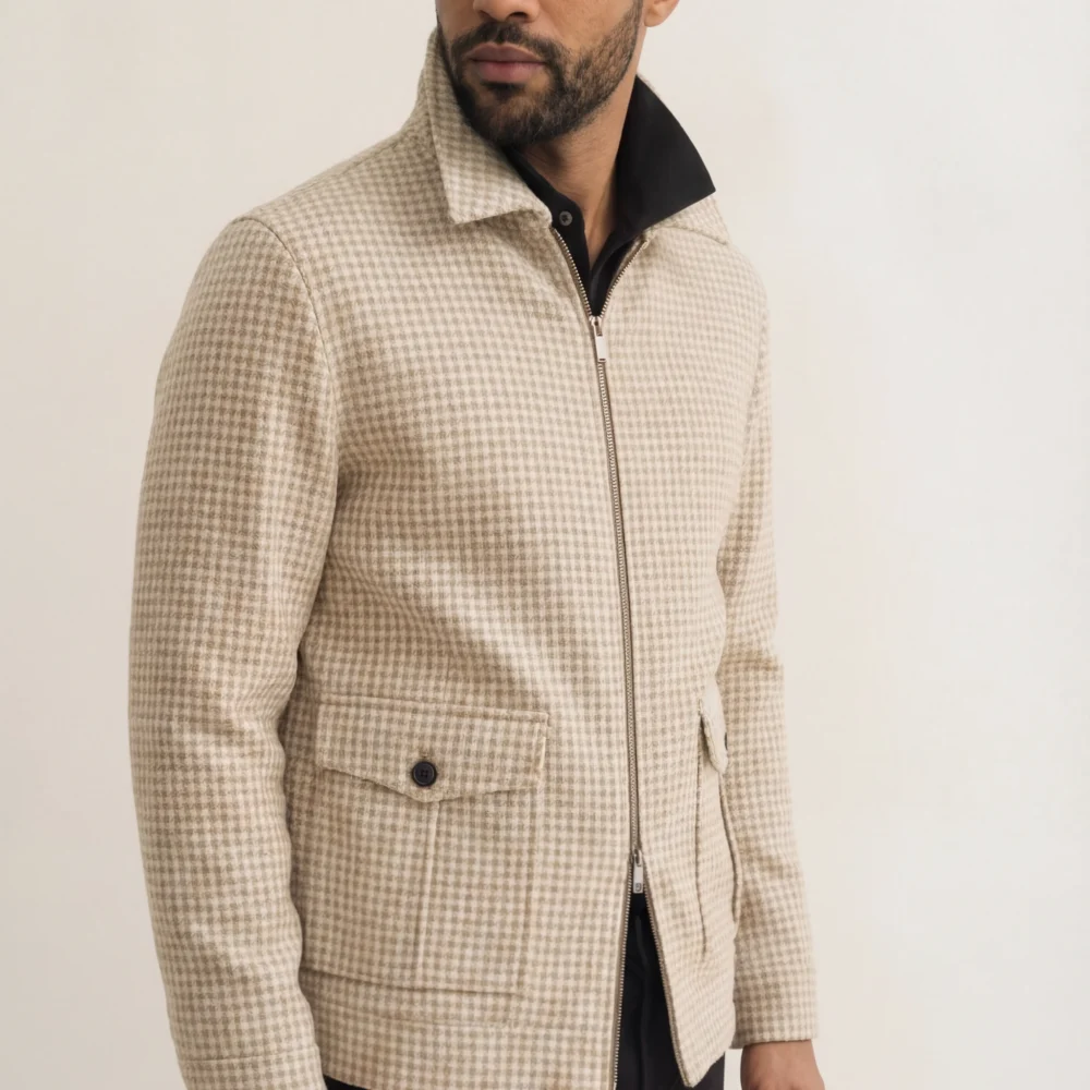 Beige premium flyverjakke