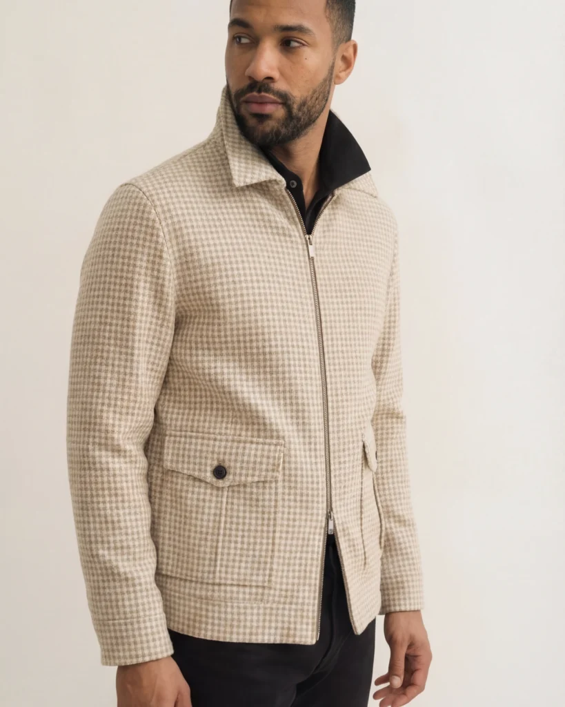 Beige premium flyverjakke