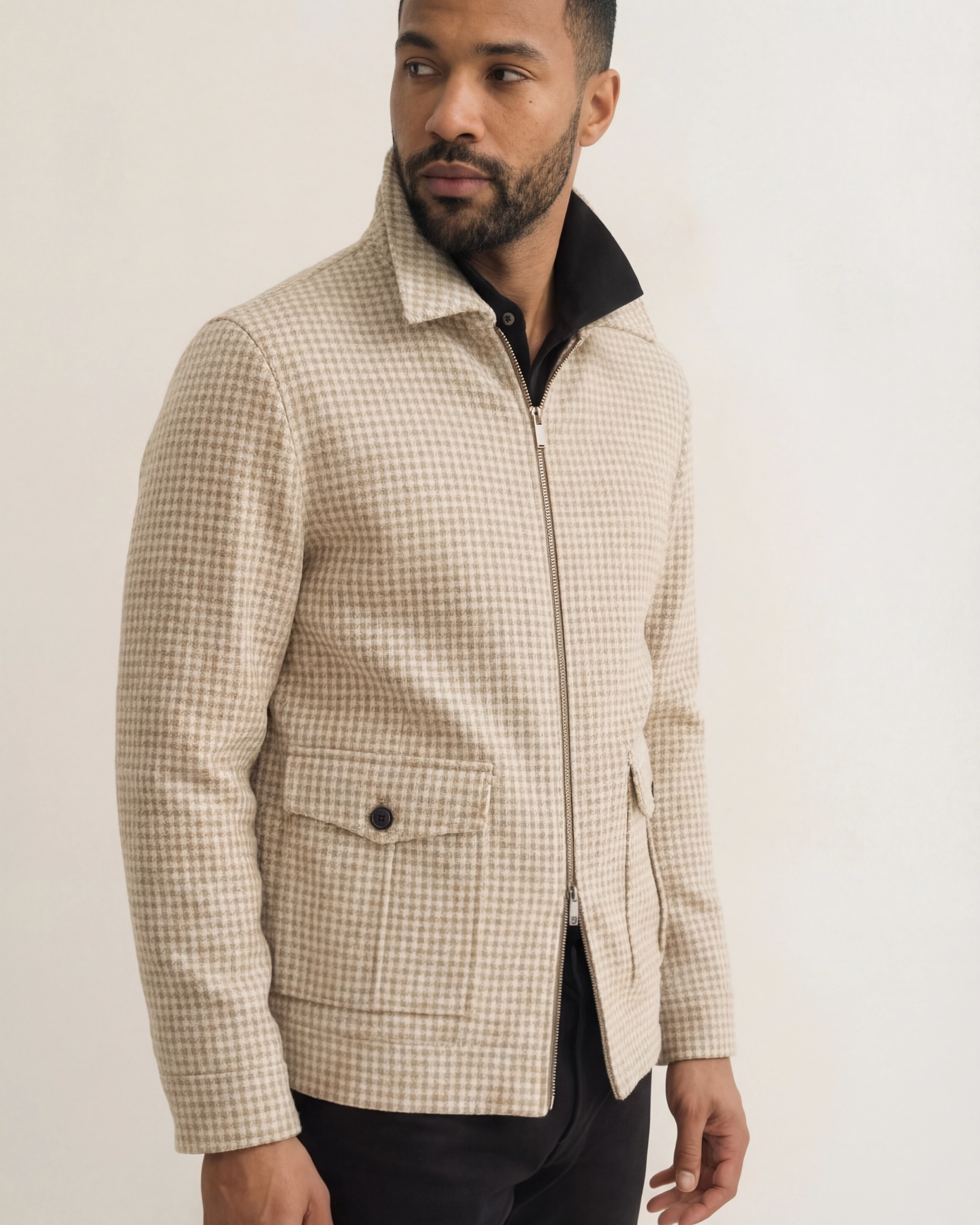 Beige Premium Flight Jacket