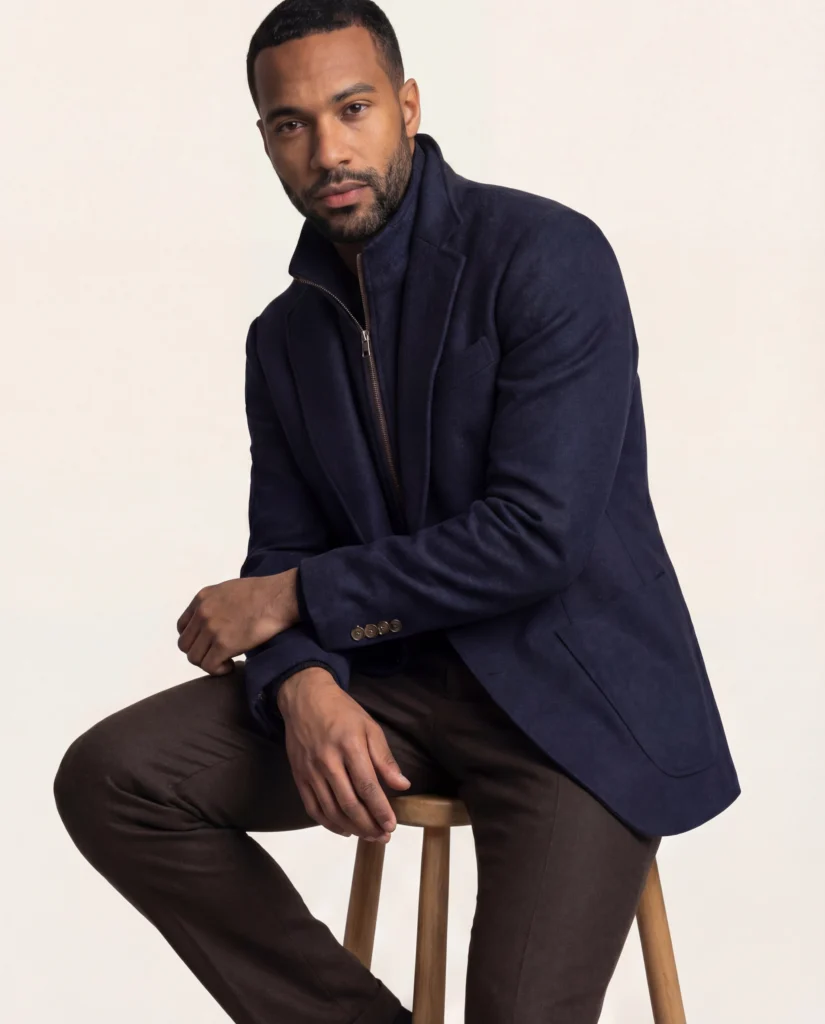 Navy Hybrid Jacket