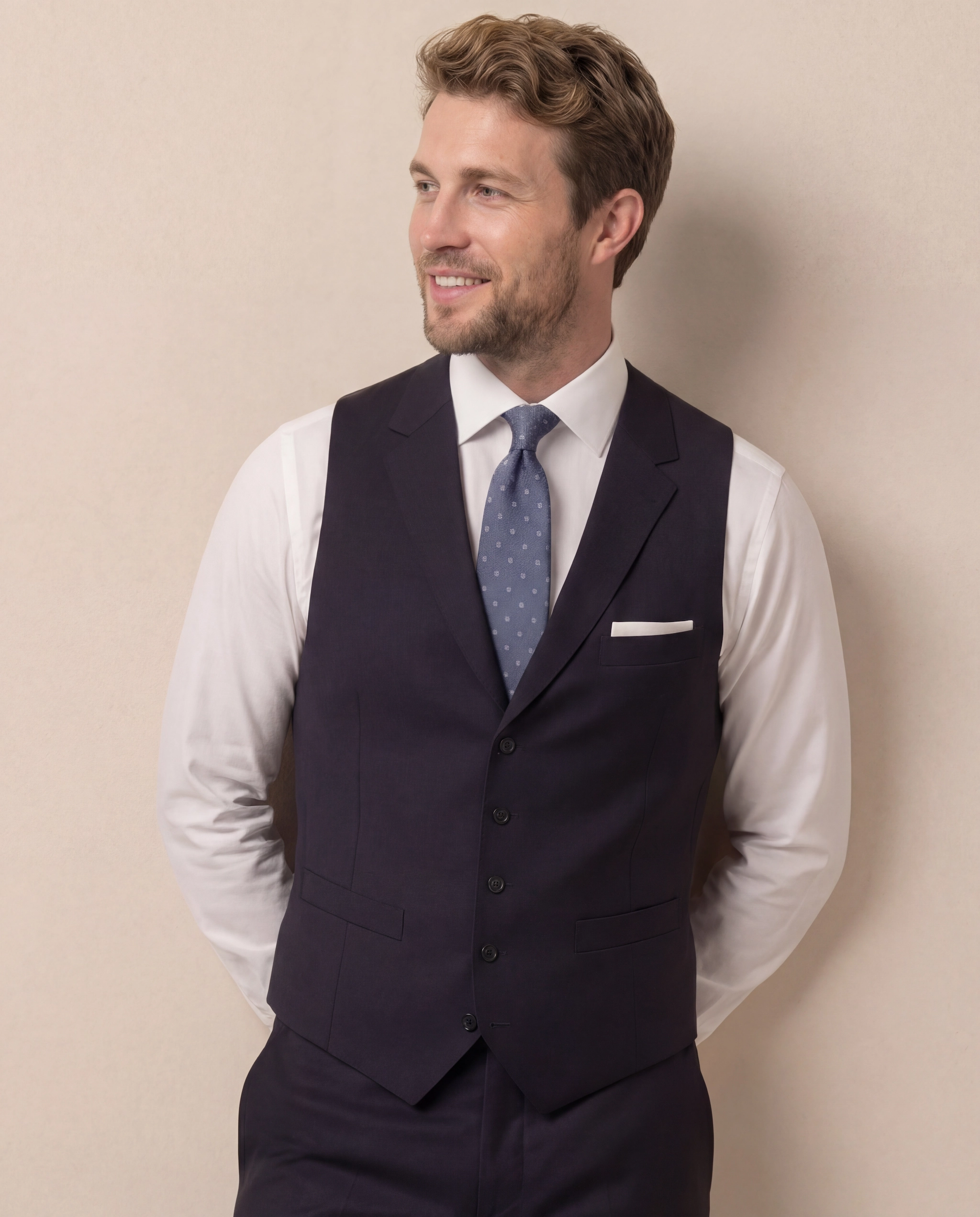 Navy Waistcoat