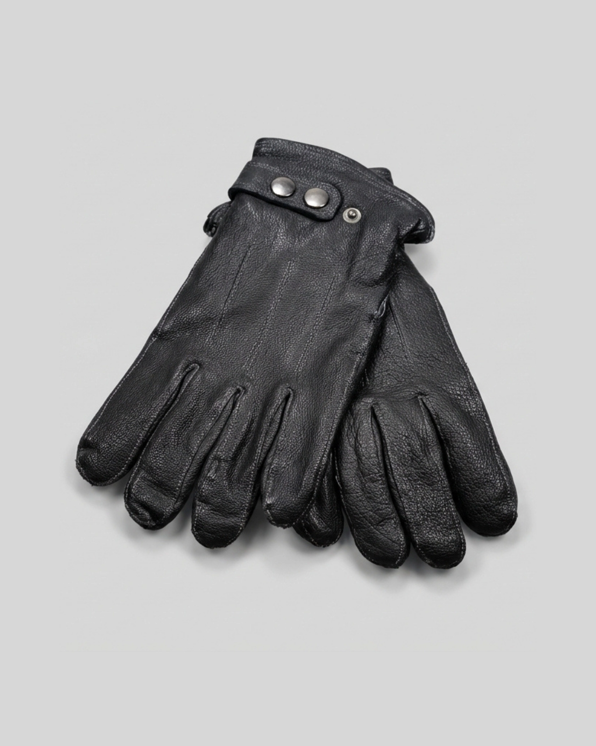 Black Leather Gloves