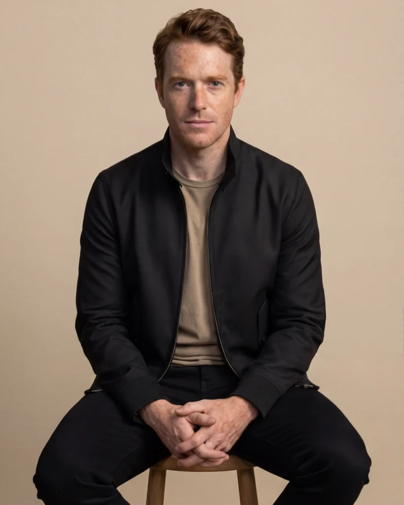 Sort Harrington-jakke