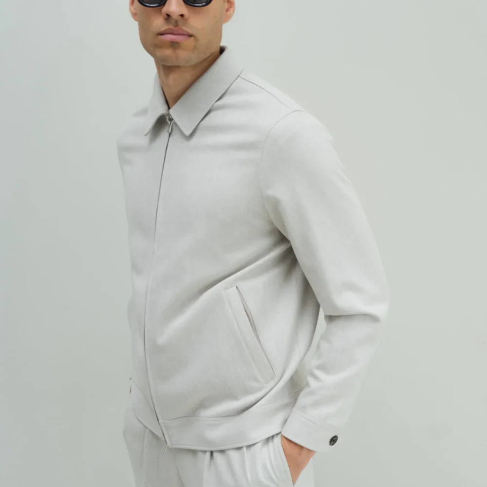 Light Grey Premium Flight Jacket