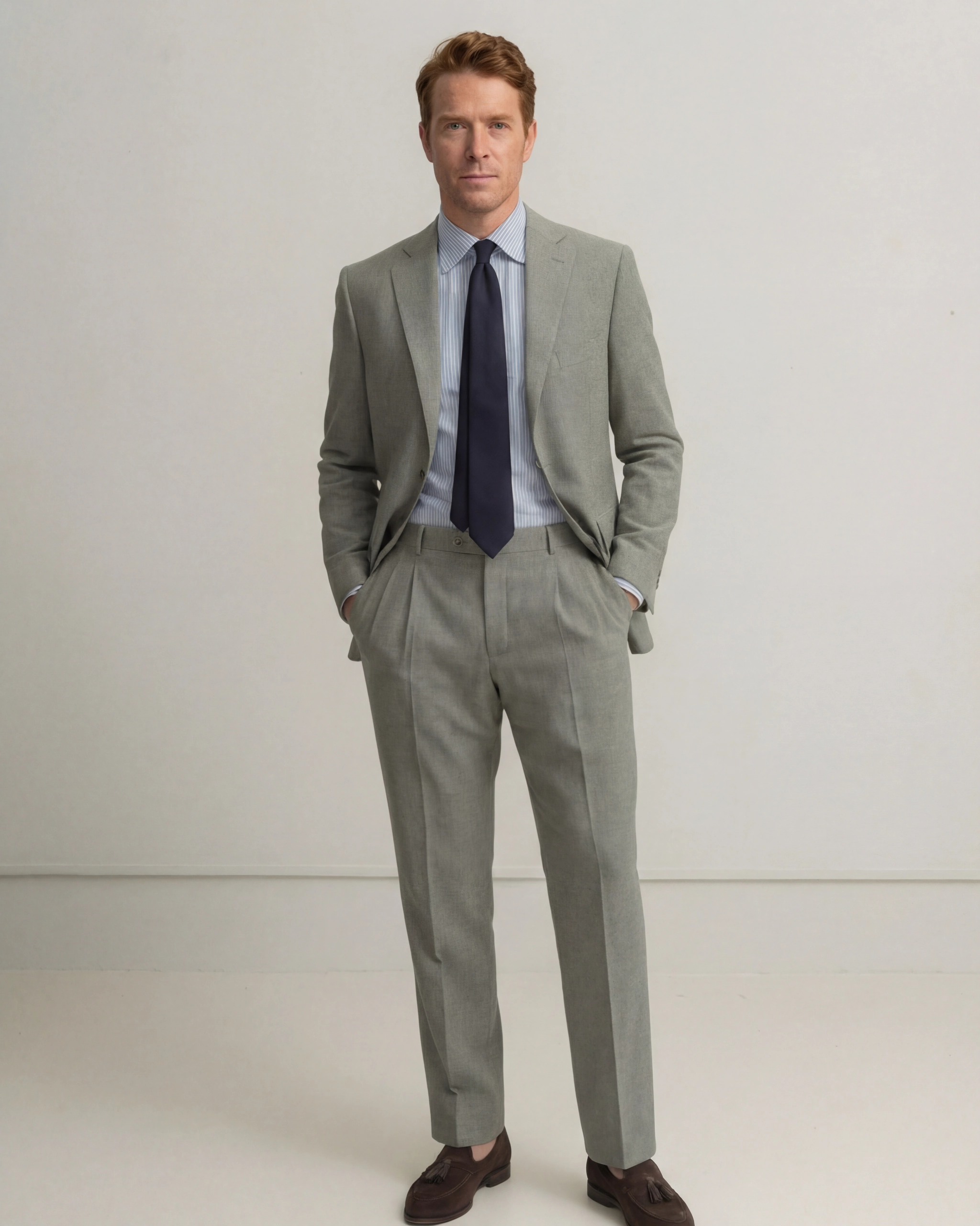 Light Green Linen Suit
