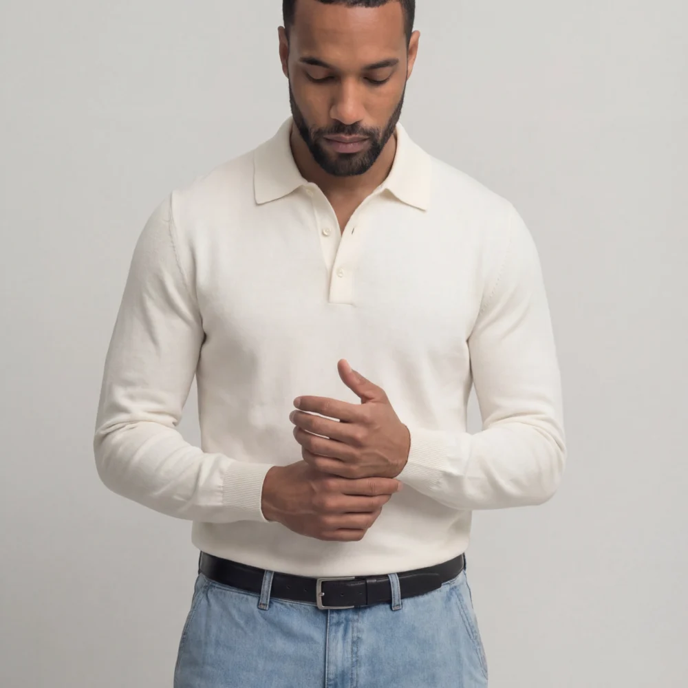 Off-White Merino Polo