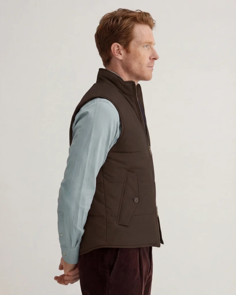 Gilet med kanal - Brun