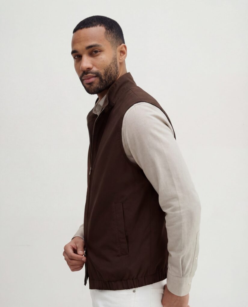 Vendbar gilet - Brun 2
