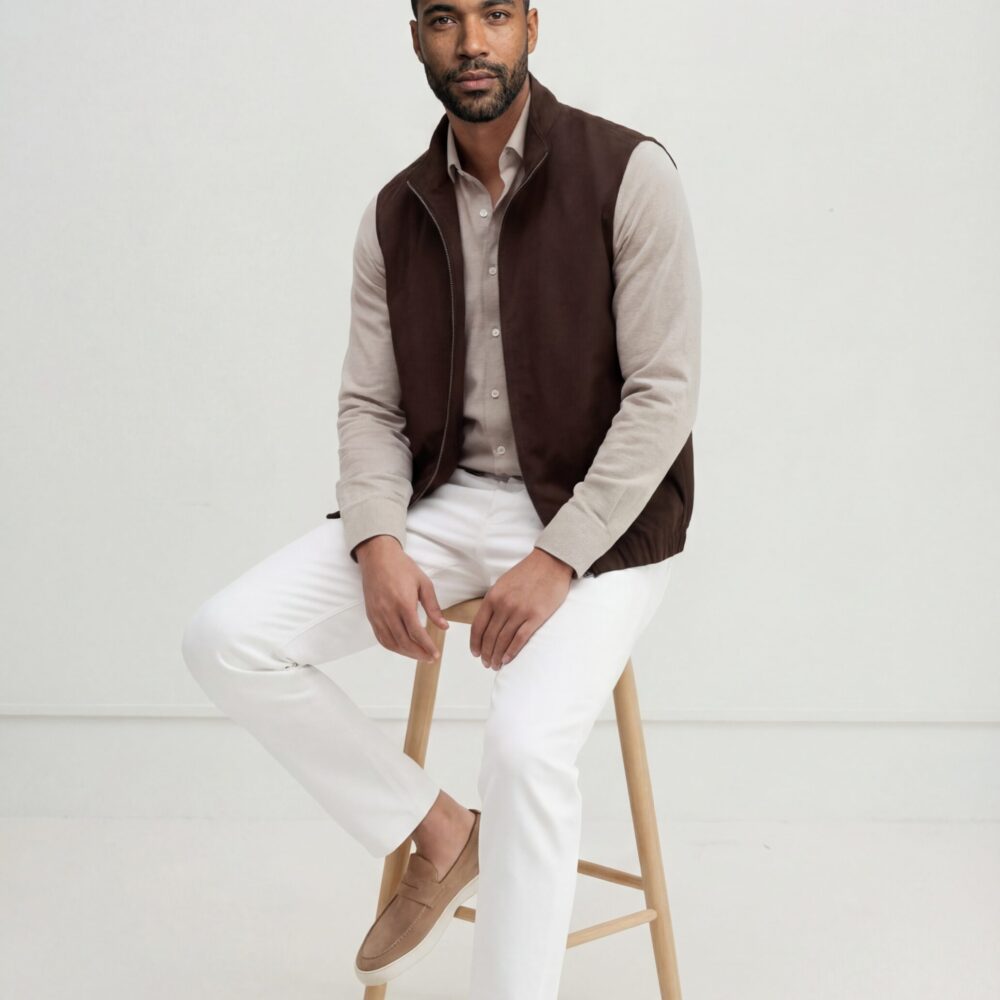 Reversible Gilet | Brown
