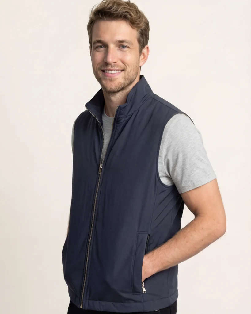 Navy overgangs gilet