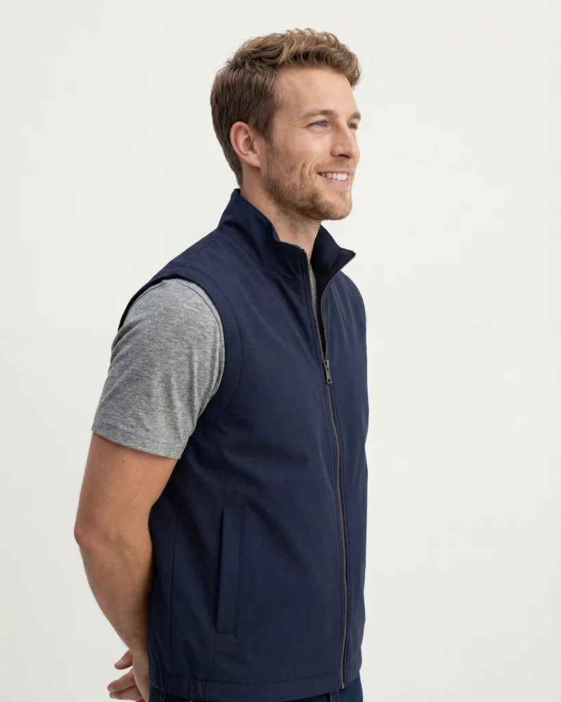 Navy overgangs gilet