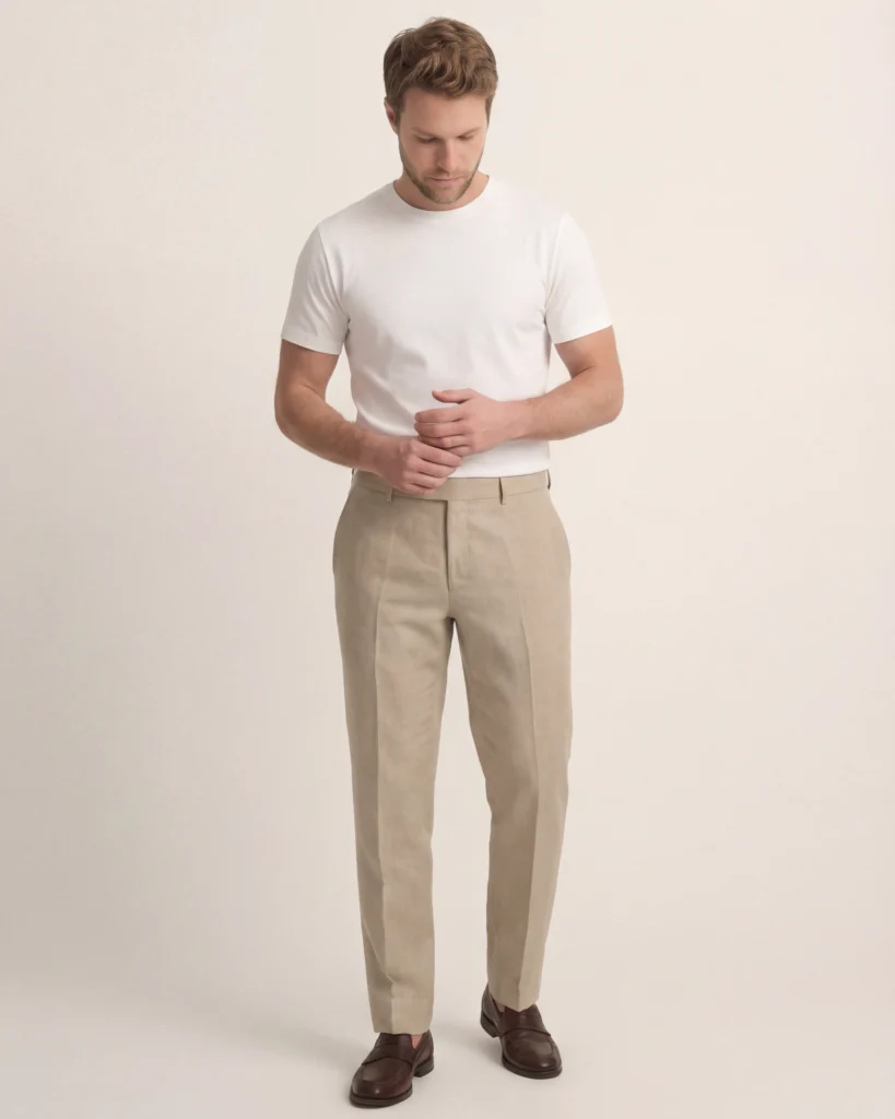 Hvid Bomulds-T-shirt