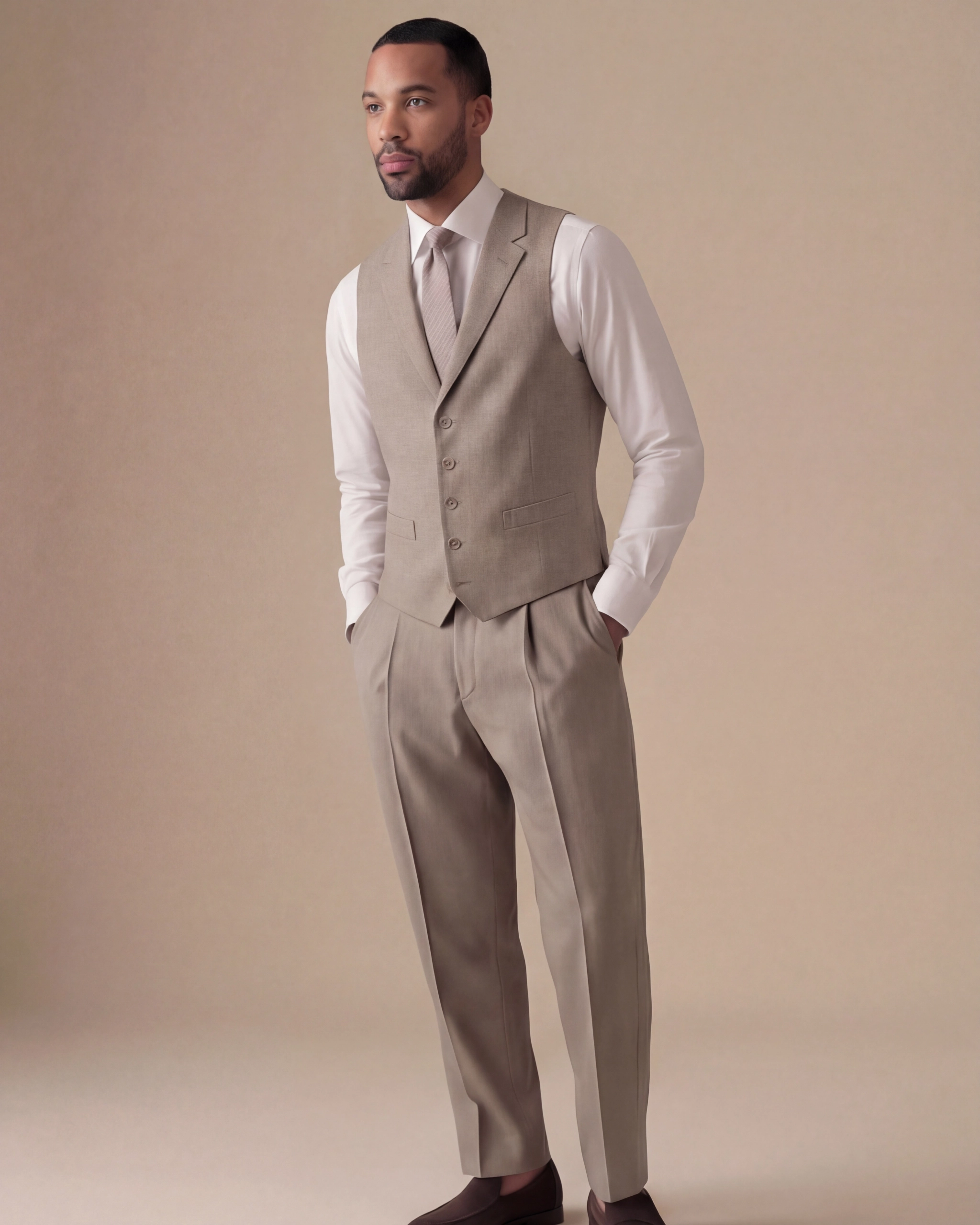 Light Beige Waistcoat