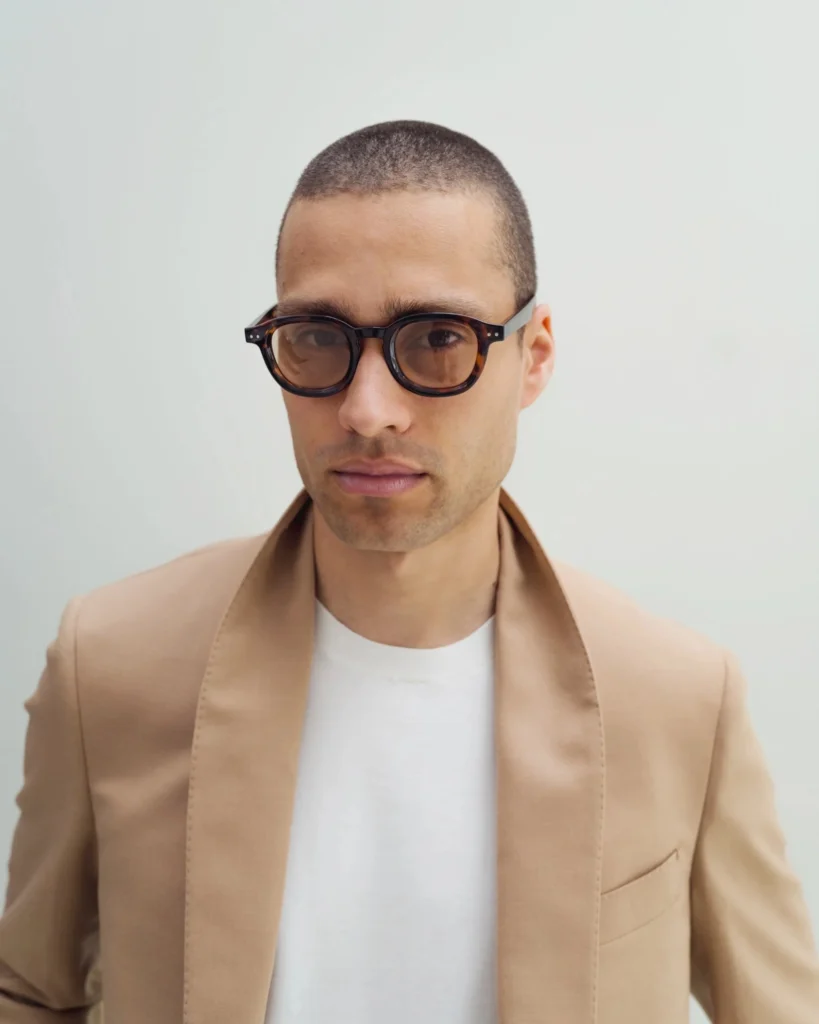 Beige jakke med sjalrevers2