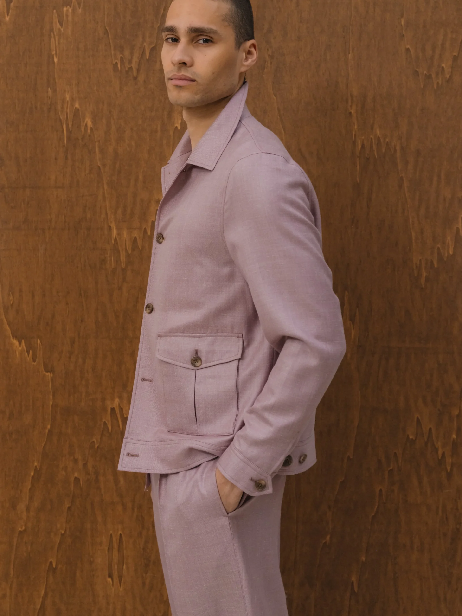 Blouson | Wool, silk & linen | By Lanificio di Pray.